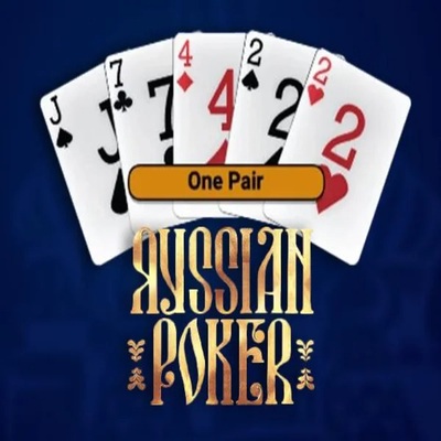 Russian Poker slot visual from OneTouch Games available on ccazeus.pl