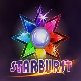 Starburst game by NetEnt – logo hosted on Cazeus Casino