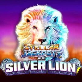 Stellar Jackpots with Silver Lion by Lightning Box Game, showcased at ccazeus.pl – game logo